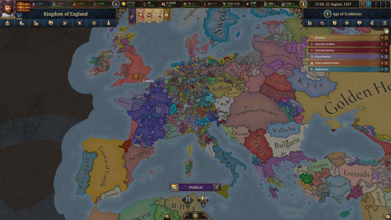 图片[3]-欧陆风云5 / Europa Universalis V / 单机+联机   v1.0.7  送修改器   免安装中文版-梨子乐游戏